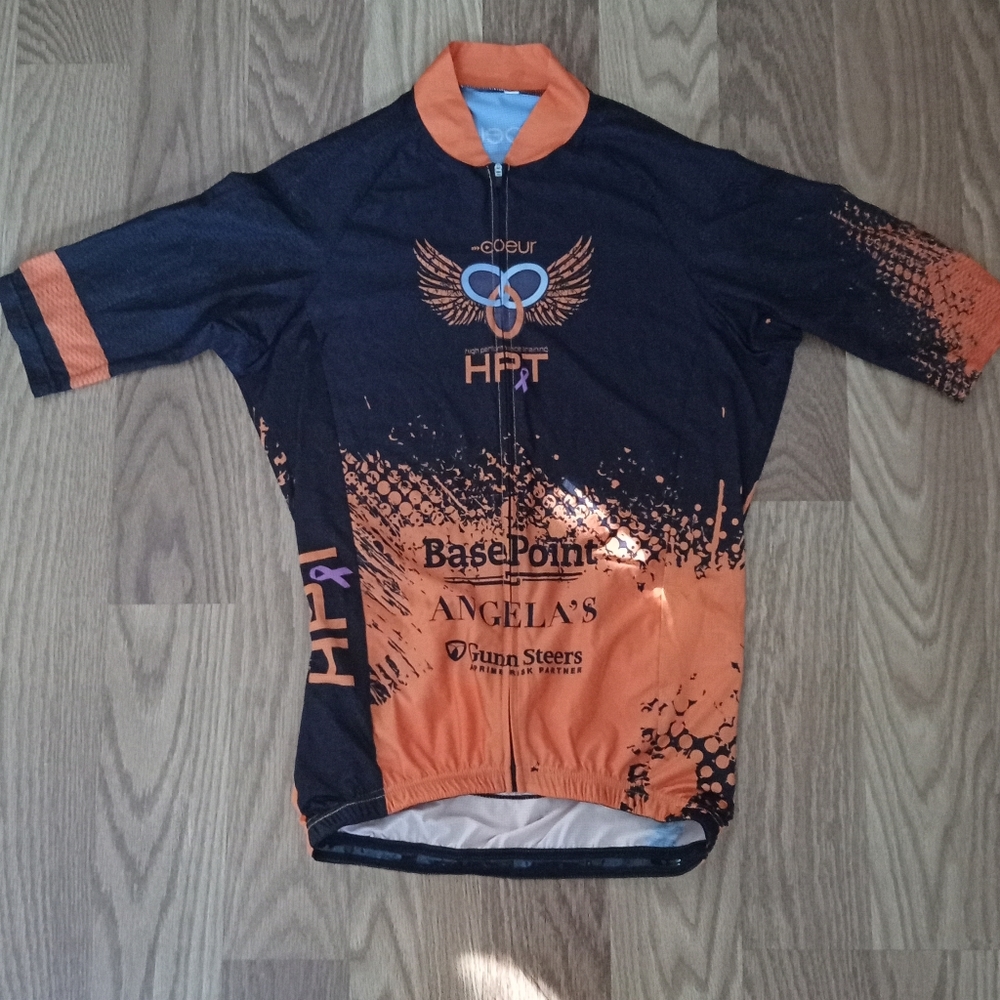 Coeur Cycling Jersey (Black/Orange)